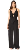 ALEXANDER WANG T SLEEVELESS TIE FRONT JUMPSUIT