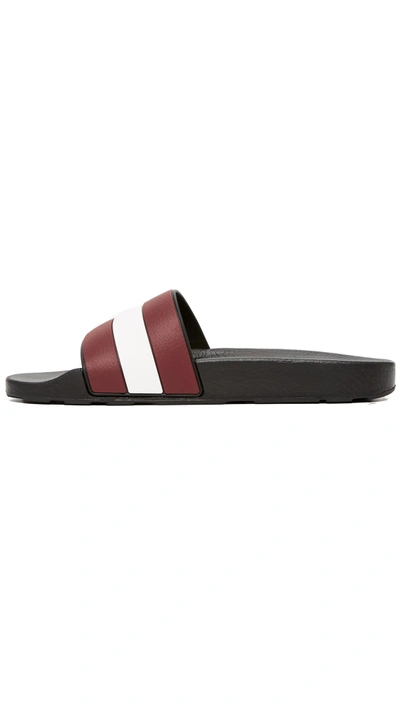 Shop Bally Sleter Slides In Black