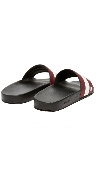 Shop Bally Sleter Slides In Black