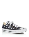 CONVERSE Women's Chuck Taylor All Star Embroidered Denim Lace Up Sneakers,2557036NAVY