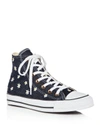 CONVERSE Women's Chuck Taylor All Star Embroidered Denim High Top Sneakers,2557035NAVY