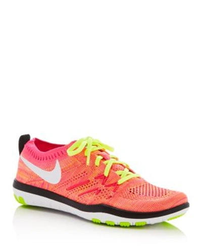 Nike 'free Tr Focus Flyknit' Training Shoe (women) In Multi White