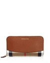 BURBERRY House Check Derby Elmore Wallet,1560897TAN/GOLD
