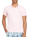 Polo Ralph Lauren Custom Slim Fit Weathered Short Sleeve Polo Shirt In Pink