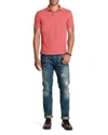 Polo Ralph Lauren Weathered Mesh Classic Fit Polo Shirt In Winslow Red