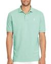 Polo Ralph Lauren Weathered Mesh Classic Fit Polo Shirt In Dusted Ivy