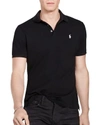Polo Ralph Lauren Stretch Mesh Classic Fit Polo Shirt In Polo Black