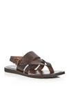 Kenneth Cole Men's Reel-ist Leather Thong Sandals In Brown