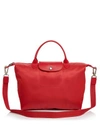 Longchamp Le Pliage Neo Medium Tote In Peony/silver