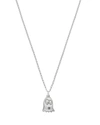 GUCCI Sterling Silver Gucci Ghost Phantom Pendant Necklace, 17.7",2574846SILVER
