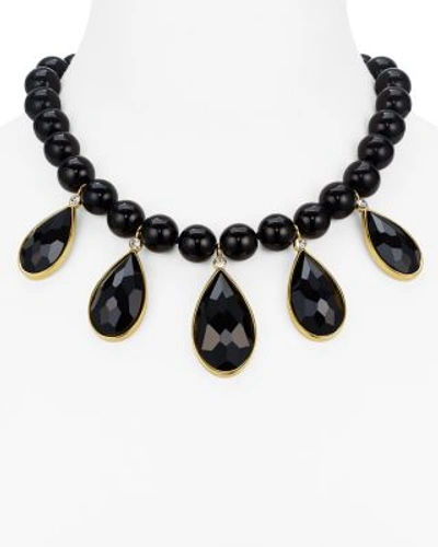 Kate Spade True Colors Stone Bib Necklace In Black Multi