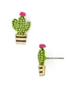 KATE SPADE Cactus Stud Earrings,2595586GOLD/GREEN
