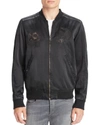 DIESEL Blues Embroidered Bomber Jacket,1739624BLACK