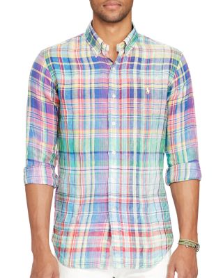 polo multi colored button down