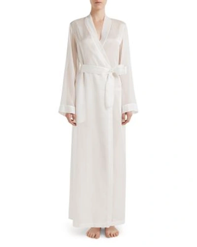 Shop La Perla Jazztime Long Robe In White