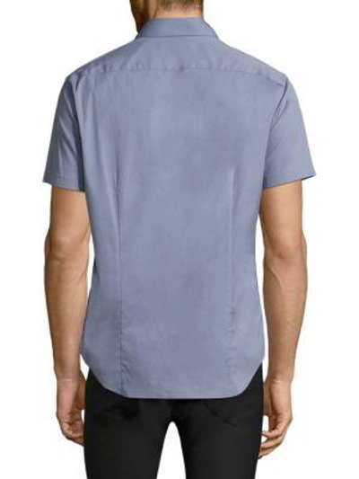 Shop Theory Sylvain Shirt In Fresh Water