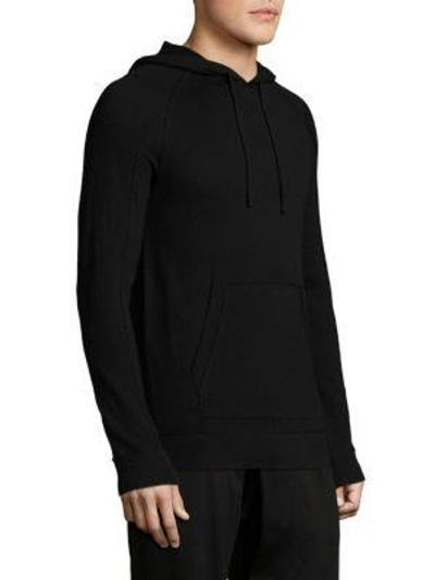 Shop Helmut Lang Kangaroo Pocket Combo Hoodie In Black