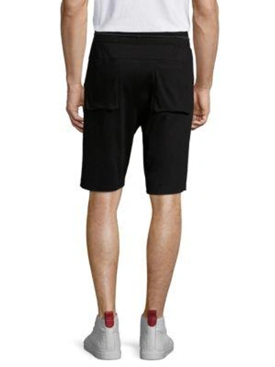 Shop Helmut Lang Cotton Overlap Shorts In Black