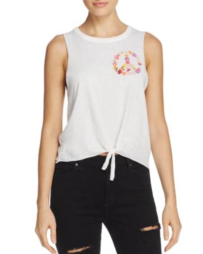 Chaser Front Muscle Tee In White