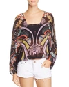 Free People Beneath The Sea Butterfly Top In Black