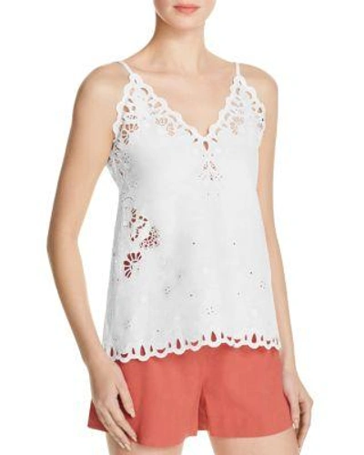 Shop Theory Wiola Eyelet Embroidered Top In White