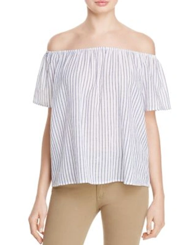 Joie Amesti B Off-the-shoulder Top - 100% Exclusive In Porcelain/high Seas