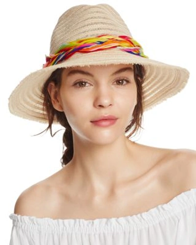 Shop Eugenia Kim Courtney Feather Fedora In Natural