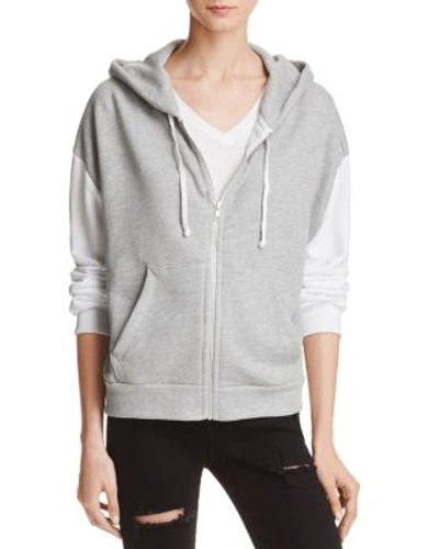 Wildfox Front Hoodie In Heather