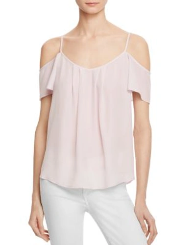 Joie Adorlee Cold-shoulder Silk Top - 100% Exclusive In Misty Lilac