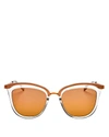 LE SPECS Women's Caliente Mirrored Cat Eye Sunglasses, 53mm,LSP1702013