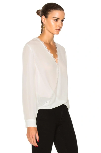Shop L Agence Rosario Top In White. In Ivory