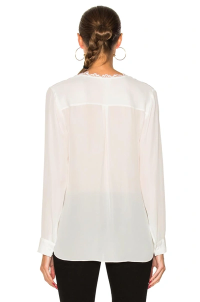 Shop L Agence Rosario Top In White. In Ivory