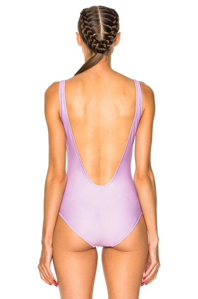 Shop Alberta Ferretti Monday Swimsuit In Purple