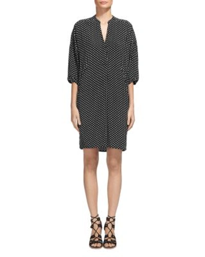 Whistles Ameena Printed Luna Dress In Black/white