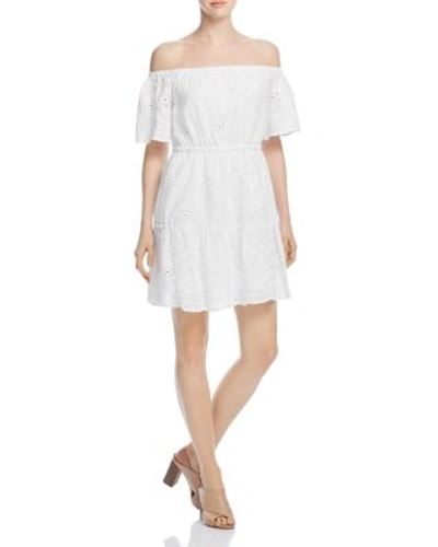 Cupcakes And Cashmere Sorena Eyelet Dress In White