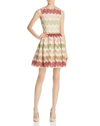 Shop Alice And Olivia Joyce Lace Party Dress In Multi