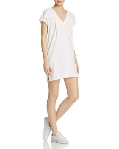 Shop Atm Anthony Thomas Melillo Terry Hooded Dress In White