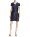 HUGO BOSS Flare Dress,2591251BLACK/BLUE
