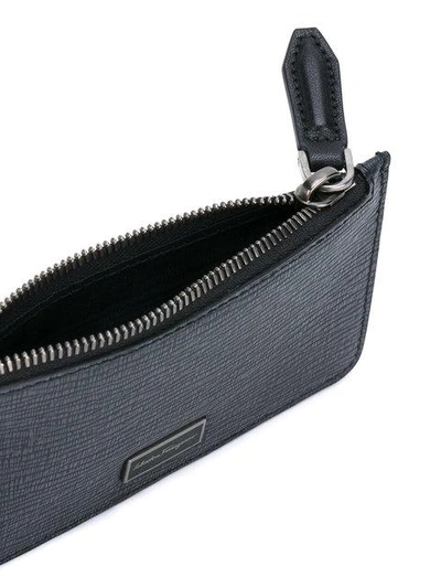 Shop Ferragamo 'revival' Zipped Card Holder