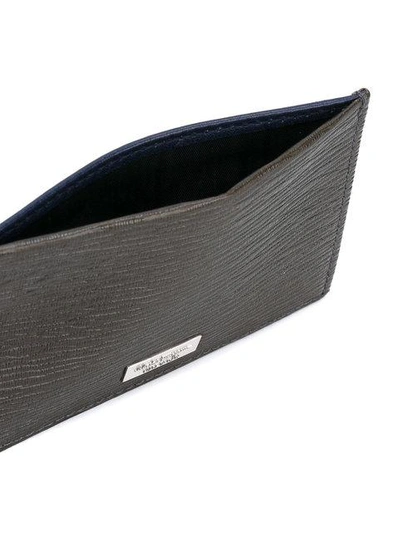 Shop Ferragamo Salvatore  'new Revival' Card Holder - Grey