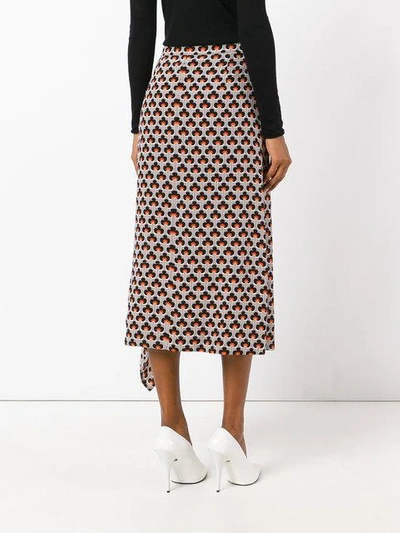 Shop Marni Portrait Print Asymmetric Skirt