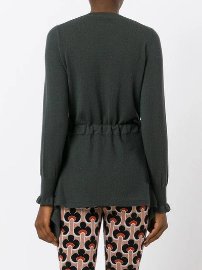 Shop Fendi Cashmere Lace-up Detail Pullover