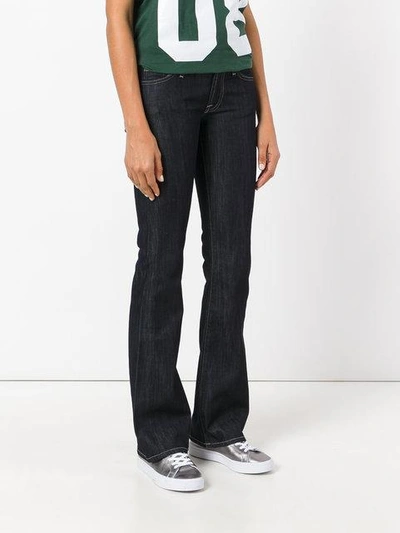 Shop 7 For All Mankind Classic Flared Jeans In Blue