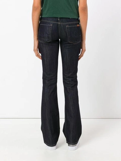 Shop 7 For All Mankind Classic Flared Jeans In Blue