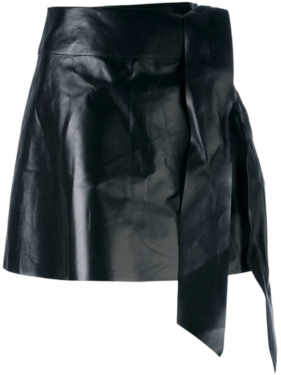 Valentino Tied Mini Skirt - Black
