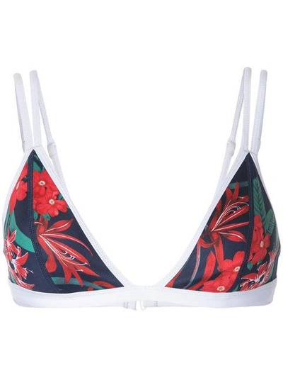 Shop Duskii Maui Tri Bikini Top In Multicolour