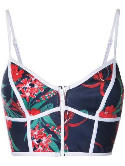 Shop Duskii Maui Bustier Bikini Top In Multicolour