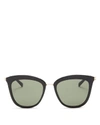 LE SPECS Caliente Mirrored Cat Eye Sunglasses, 53mm,2579842BLACKGOLD/KHAKI