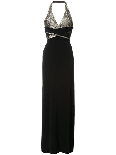 Lanvin Halterneck Gown In Black | ModeSens