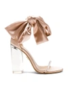 BROTHER VELLIES SATIN CAROLINE HEELS IN PINK.,CAROLINE HEEL